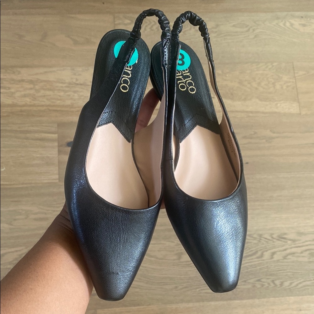 COPY - Franco Sarto Black Elegant Sling back Flats - Picture 6 of 7